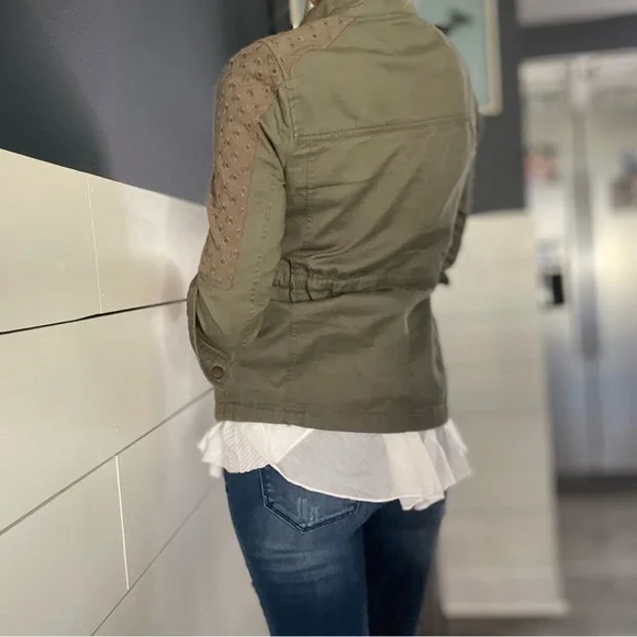 Military Jacket with Eyelet detail small - Picture 6 of 13
